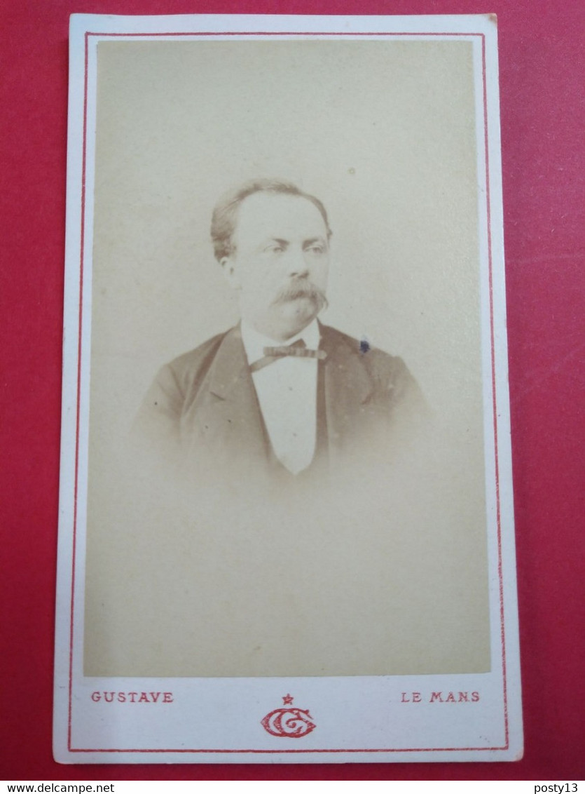 Photo CDV Second Empire - Portrait Homme  - Circa 1865/70 - Photo Gustave, Le Mans - T BE - Alte (vor 1900)