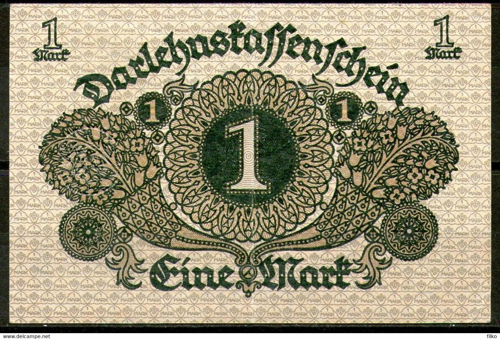 Deutsches Reich,1920,P.58, 01.03.1920, 1 Mark,as Scan - Imperial Debt Administration