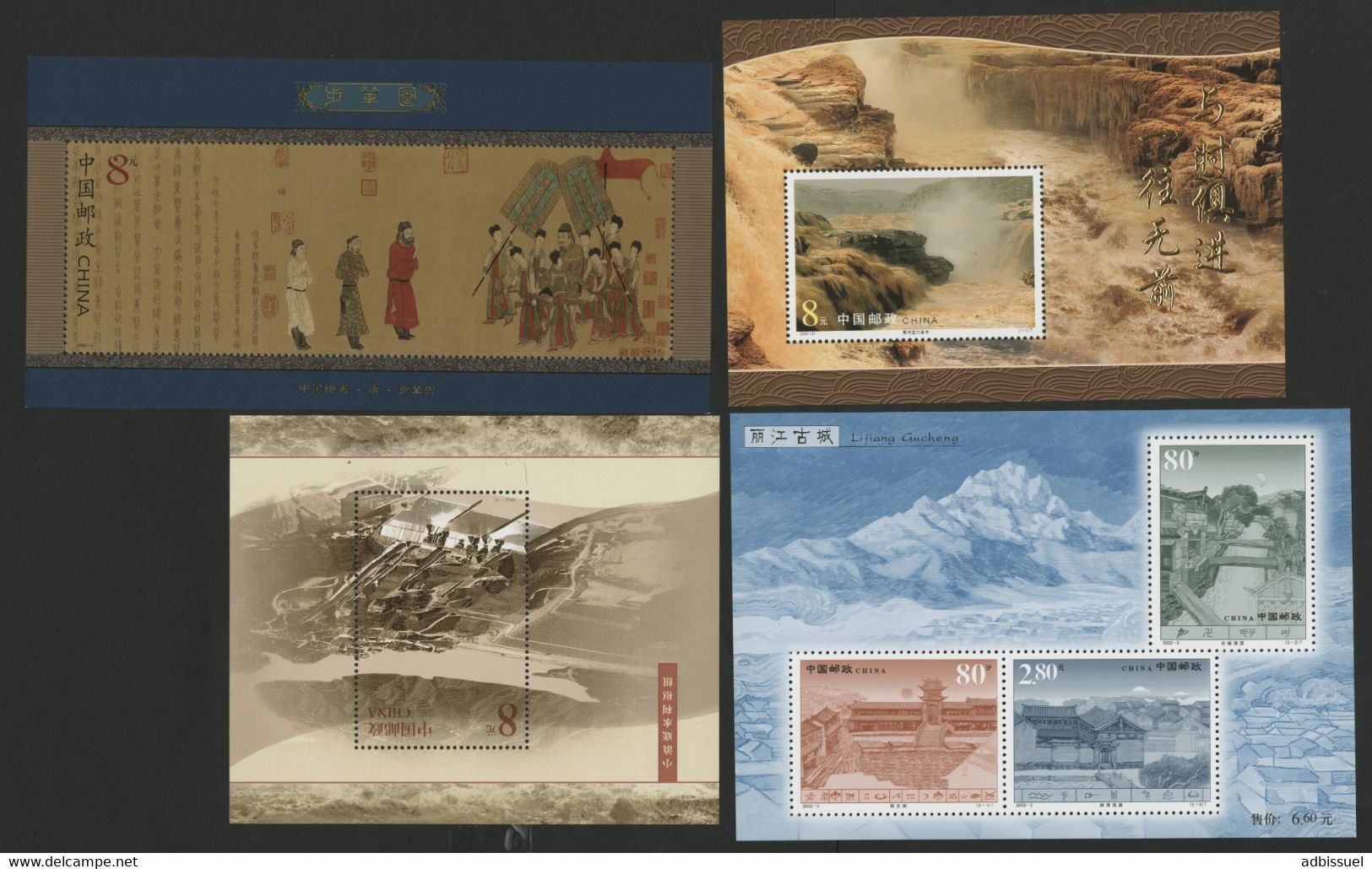 CHINA / CHINE 2002 Value 39 € Block Y&T N° 119 + 120 + 121 + 123 ** MNH. See Description - Blocs-feuillets