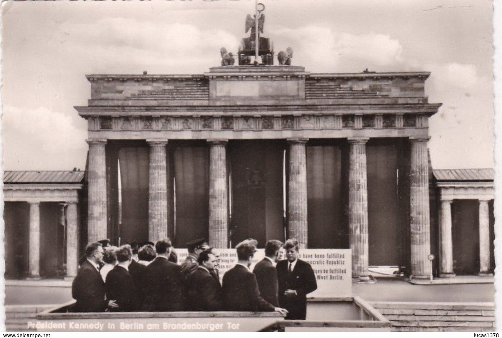 PRESIDENT KENNEDY IN BERLIN AM BRANDENBURGER TOR - Porta Di Brandeburgo