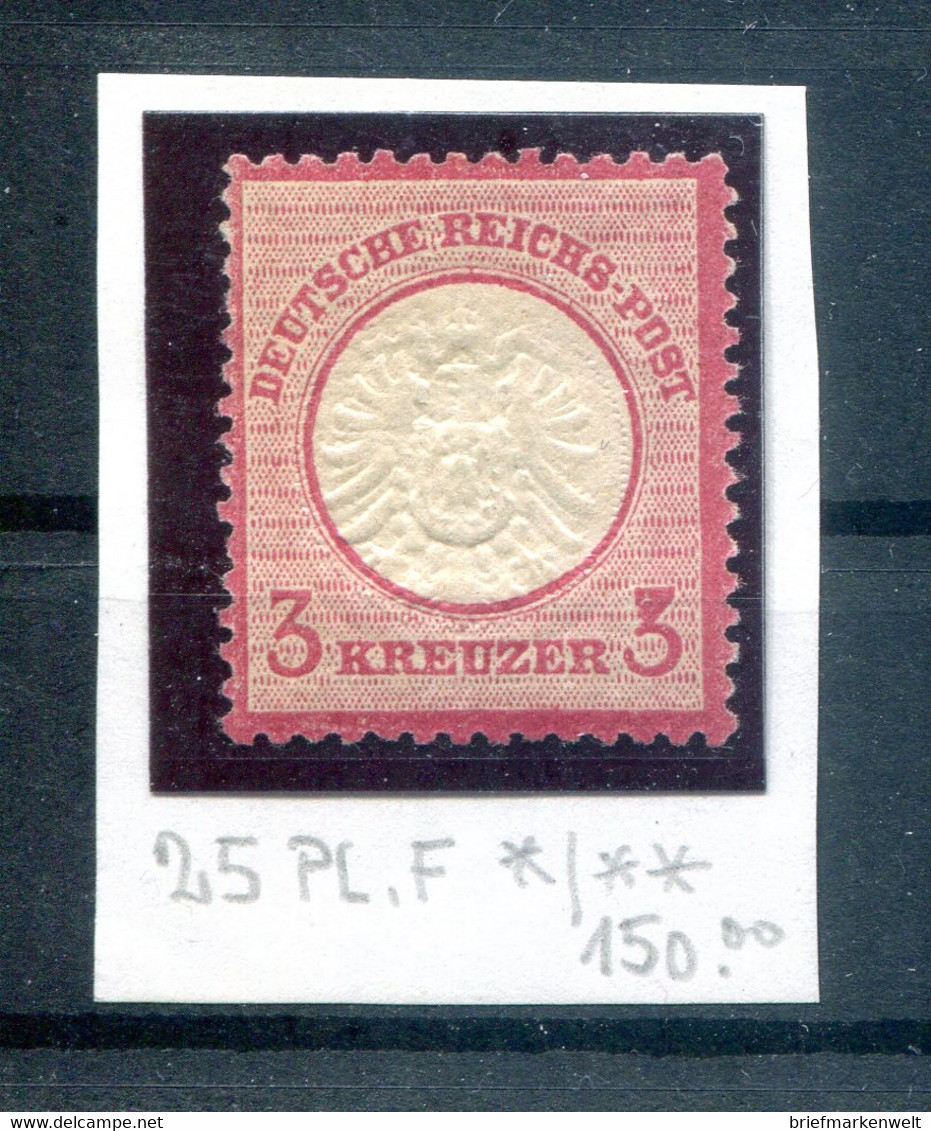 DR-Brustschild 25 PF FLECK In Der 3 * MH (H8909 - Unused Stamps