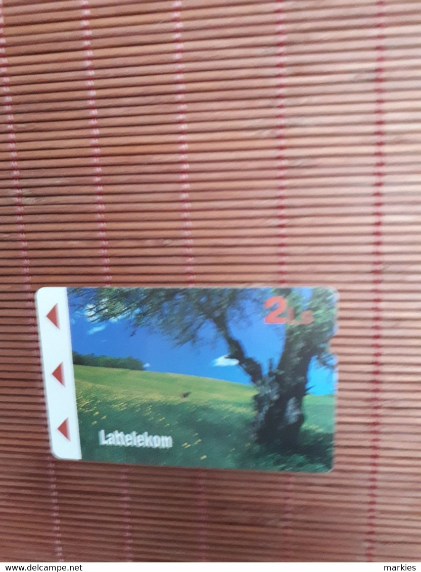 Phonecard 2LS Used Rare - Latvia