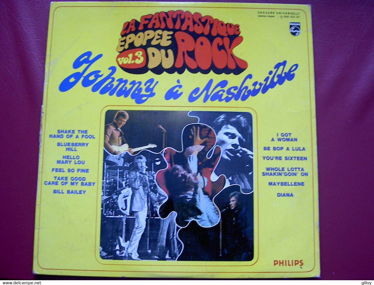 JOHNNY HALLYDAY - Johnny à Nashville (Epopée Du Rock Vol 3) - Rock