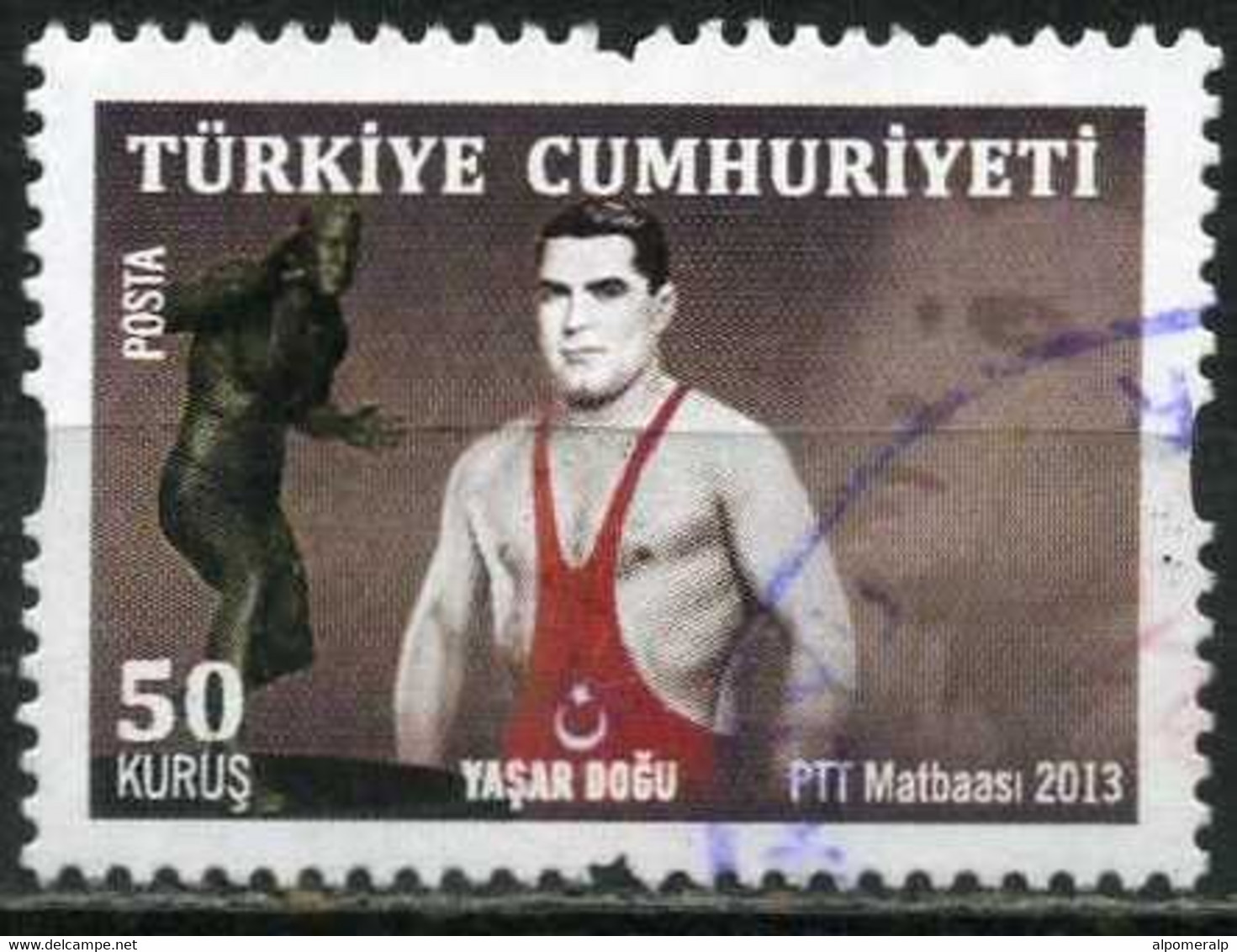 Türkiye 2013 Mi 4082 Yasar Doğu (1913-1961) | Wrestling - Usados