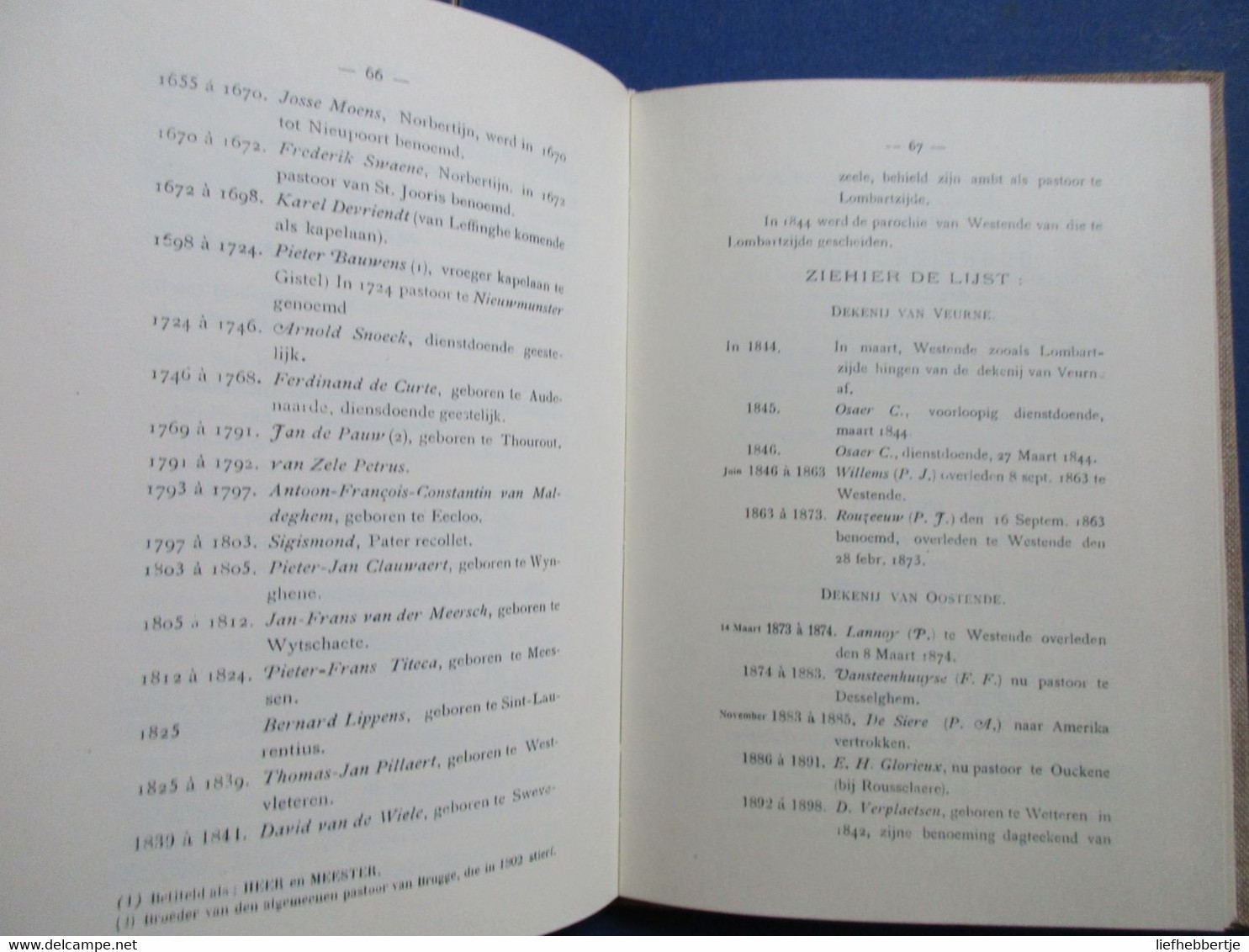 Geschiedenis Van Westende -  Door Robrecht De Beaucourt Van Noortvelde - 1898 - Heruitgegeven In 1978 - Geschichte