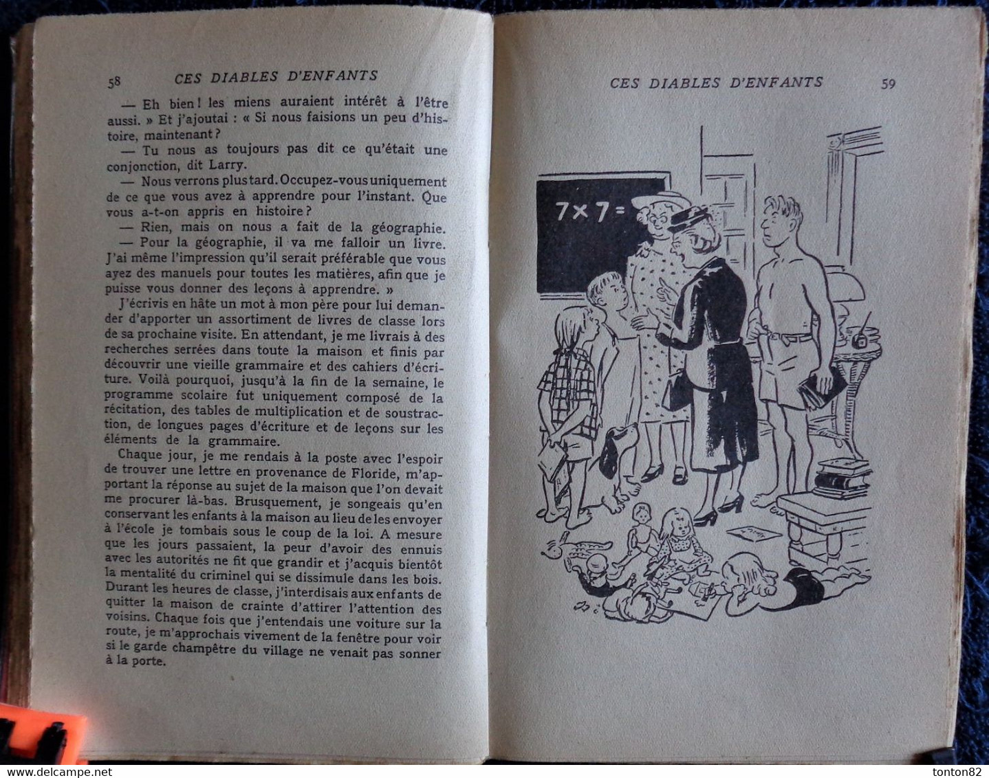 Alfred Toombs - Ces Diables d'Enfants - Hachette - ( 1951 ) .