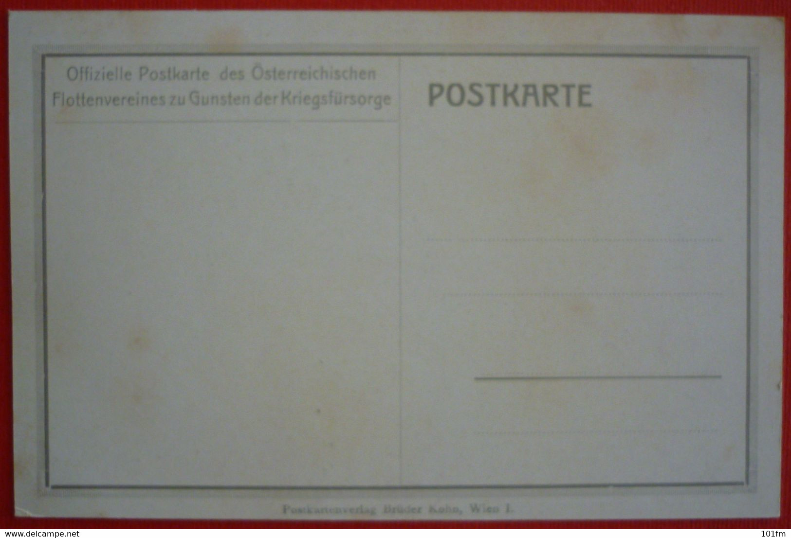 K.U.K. MARINE - OSTERREICHISCHEN FLOTTENVEREIN OLD POSTCARD - Guerra 1914-18