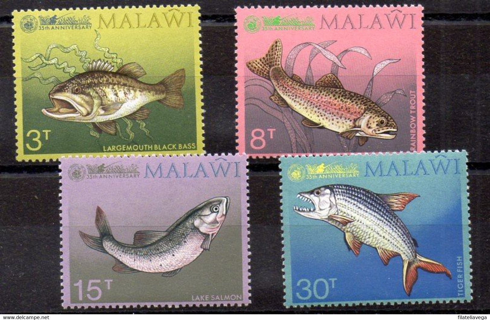 Malawi Serie Nº Yvert 213/19 ** PECES (FISHS) - Fishes