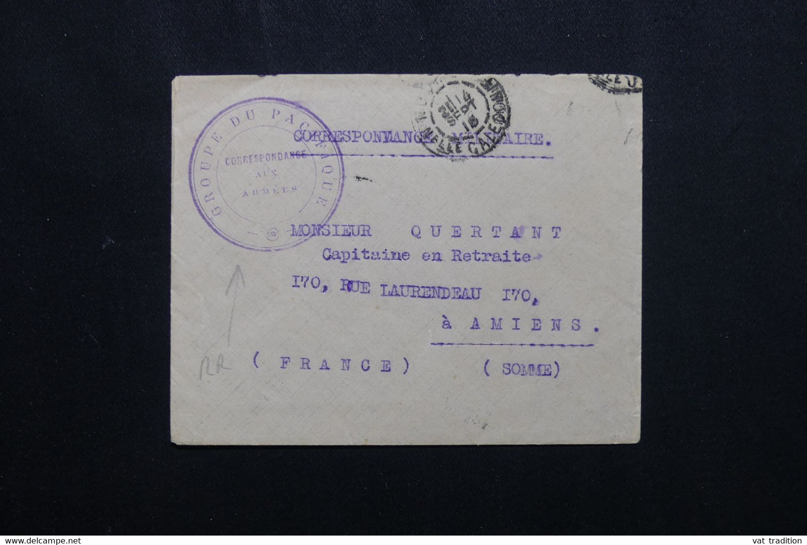 NOUVELLE CALÉDONIE - Enveloppe En FM Pour La France En 1915 , Cachet Militaire Du Groupe Du Pacifique - L 72062 - Lettres & Documents