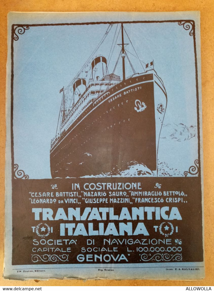 9330" L'ILLUSTRAZIONE ITALIANA-PERIODICO SETTIMANALE-N° 50-MILANO 10/12/1922 "ORIGINALE - Altri & Non Classificati