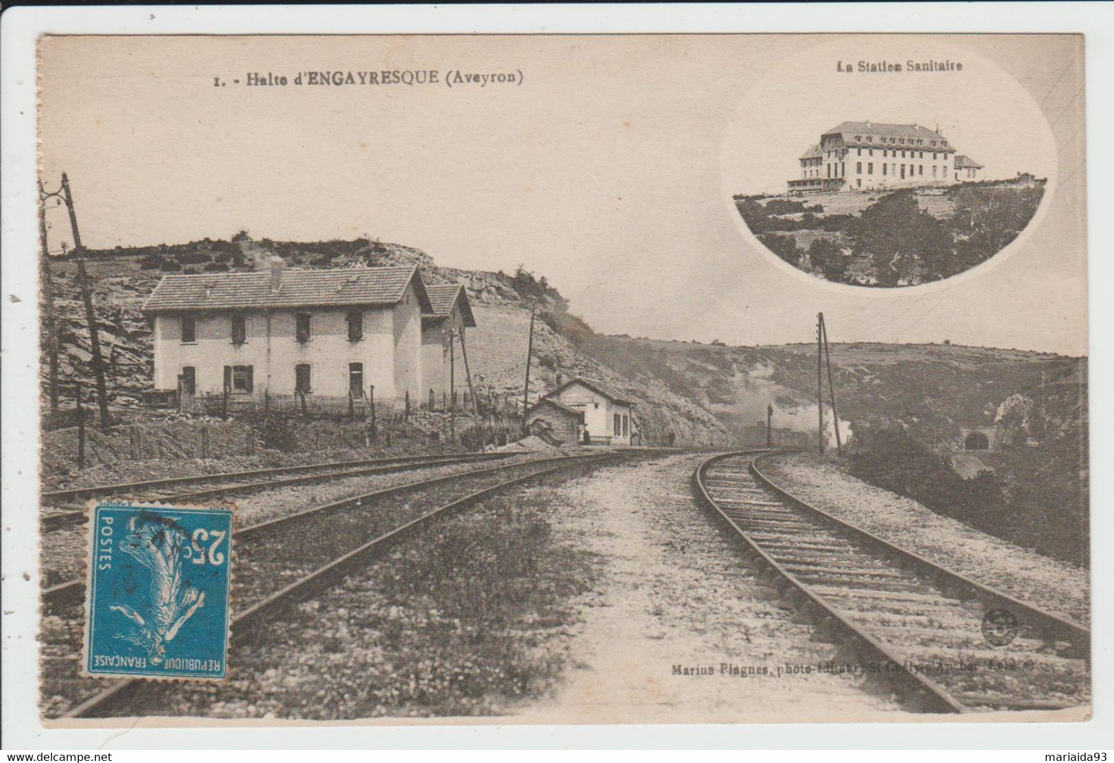 ENGAYRESQUE - AVEYRON - STATION SANITAIRE - LA HALTE - Sonstige & Ohne Zuordnung