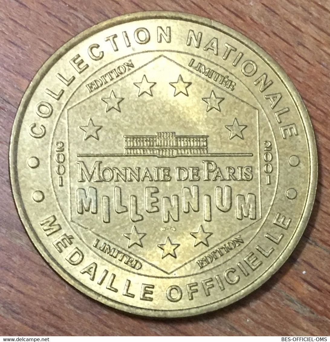 98 MONACO PALAIS PRINCIER MDP 2001 MÉDAILLE SOUVENIR MONNAIE DE PARIS JETON TOURISTIQUE MEDALS COINS TOKENS - 2001