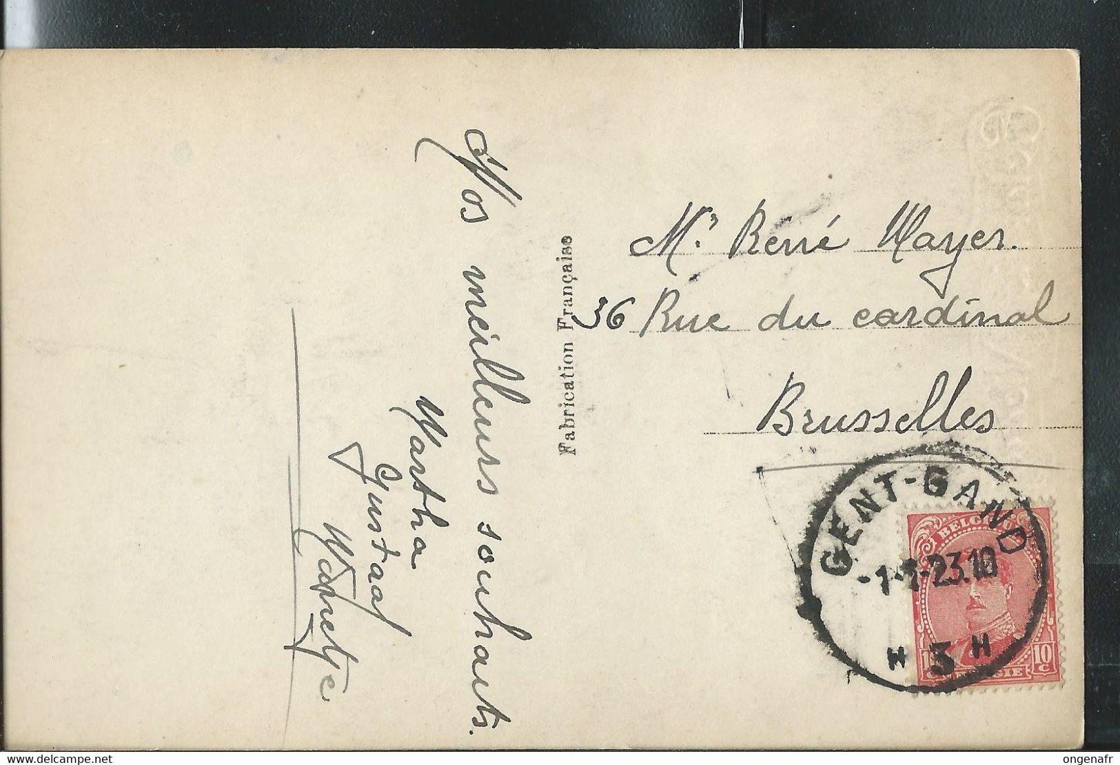 Carte Fantaisie; Obl. GENT - GAND - H 3 H - Du 01/01/1923 - Landpost (Ruralpost)