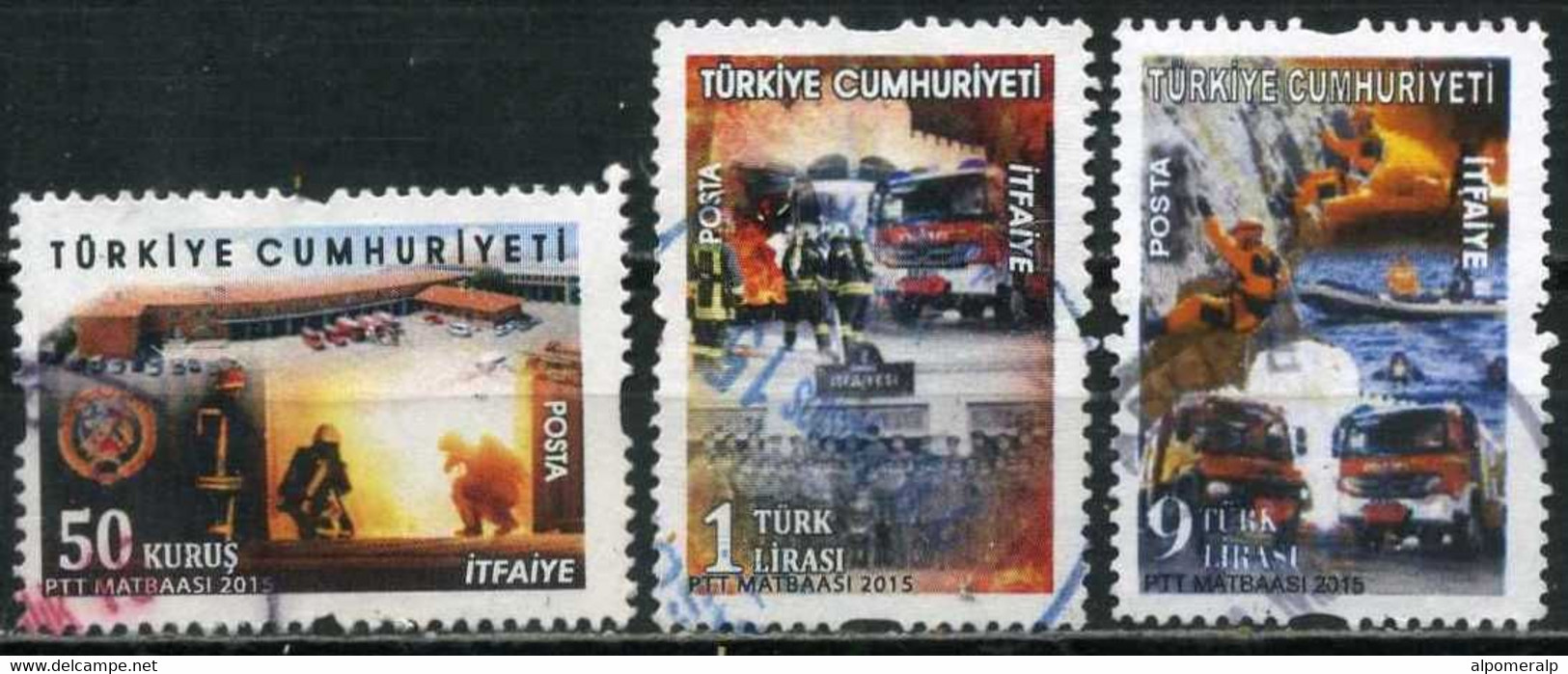 Türkiye 2015 Mi 4190-4192 Fire Brigade - Gebraucht