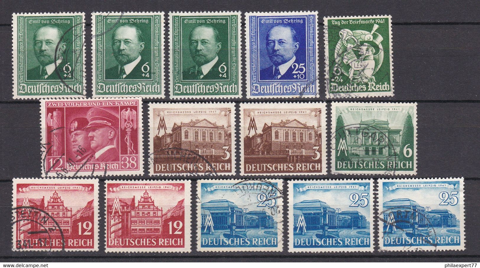 Deutsches Reich - 1940/41 - Michel Nr. 760/767 - Gestempelt/Ungebr. - 40 Euro - Gebraucht