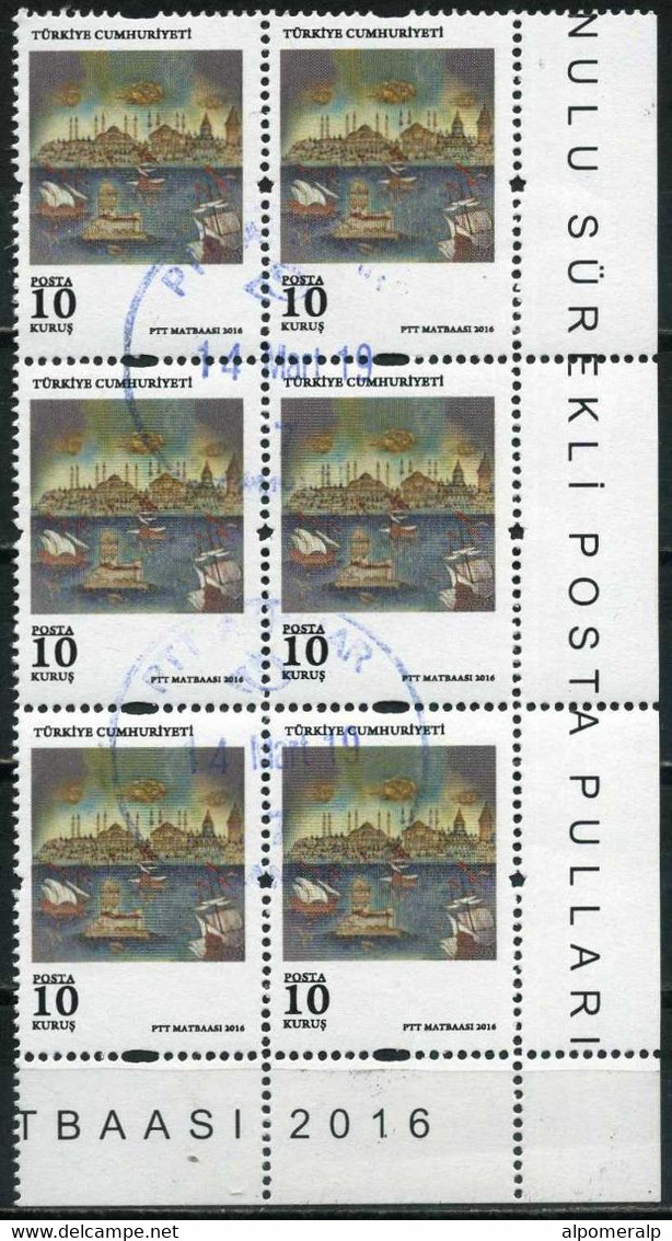 Turkey 2016 - Mi. 4310 O, Mosque | Sailboats | Kizkulesi (Istanbul) | Turkish Art - Oblitérés