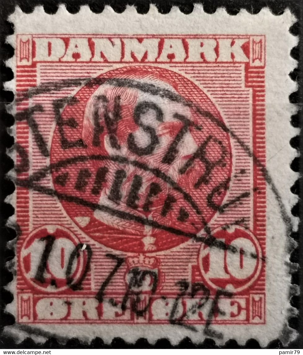 1913 König Christian X Schöner Stempel MiNr: 68 - Usati