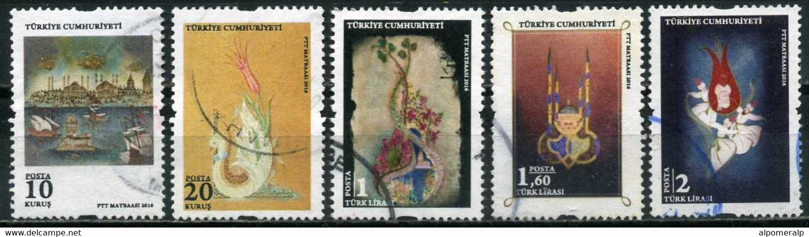 Turkey 2016 - Mi. 4310-14 O, Turkish Art [MiNr. 4315 Is Missing] - Used Stamps