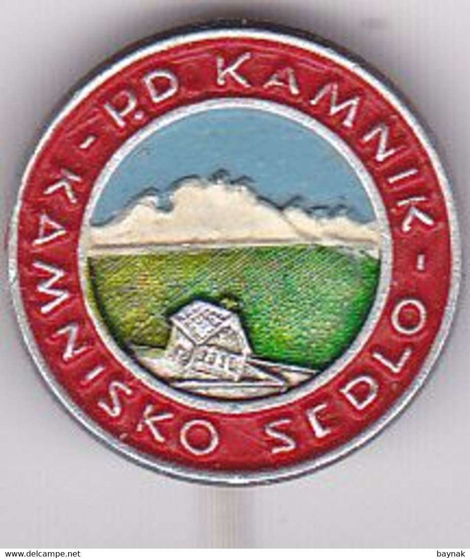 SLOVENIA  - PIN , BADGE  --  P. D. KAMNIK  --  CLIMBING SOCIETY, MOUNTAINEERING, ALPINISM - Alpinism, Mountaineering