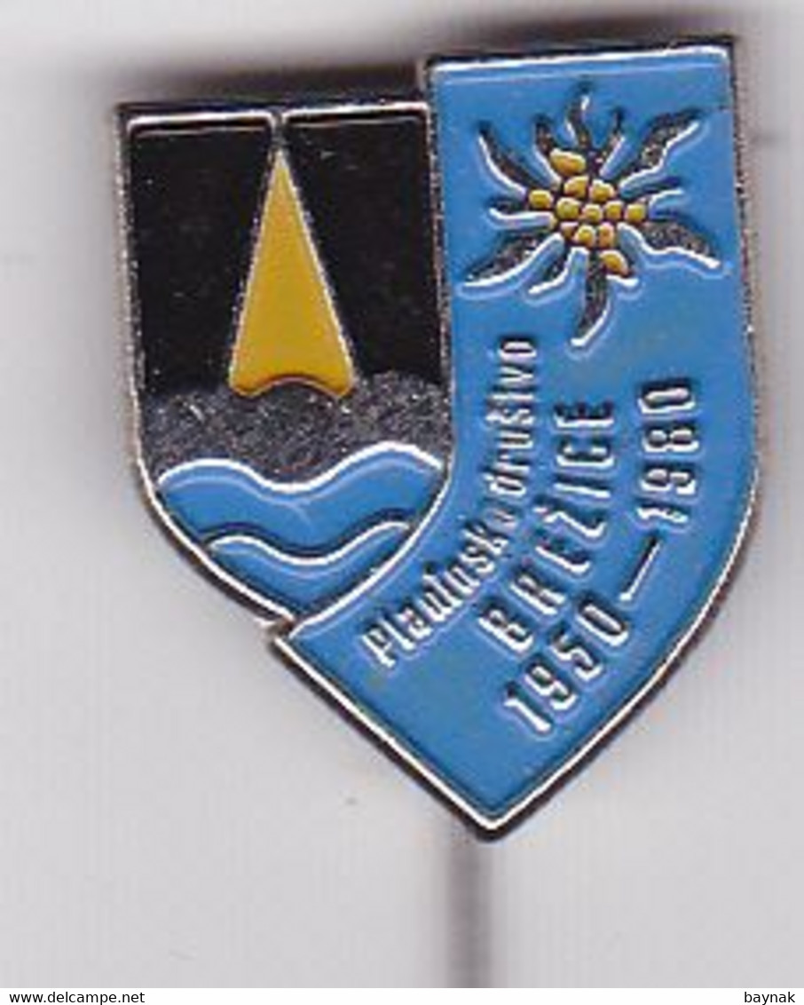 SLOVENIA  - PIN , BADGE  --  P. D. BREZICE  --  CLIMBING SOCIETY, MOUNTAINEERING, ALPINISM - Alpinism, Mountaineering