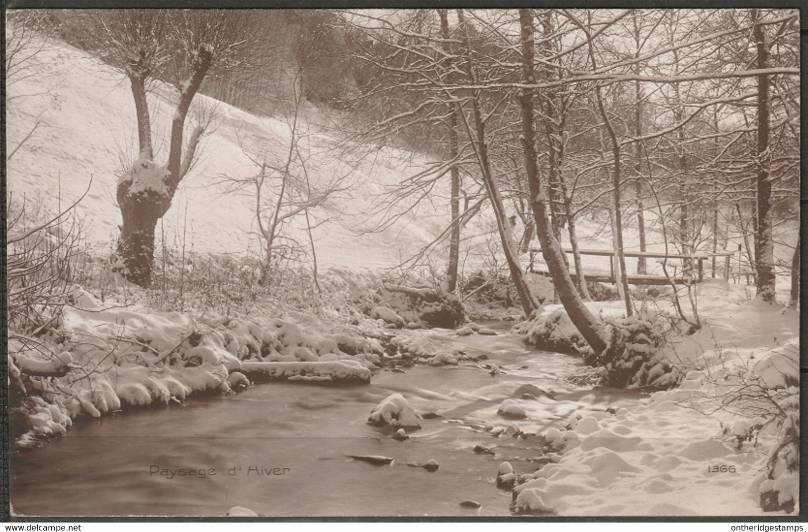 Switzerland Saignelegier (Jura) Alpine Stream In Winter 1912 Mailed - Saignelégier