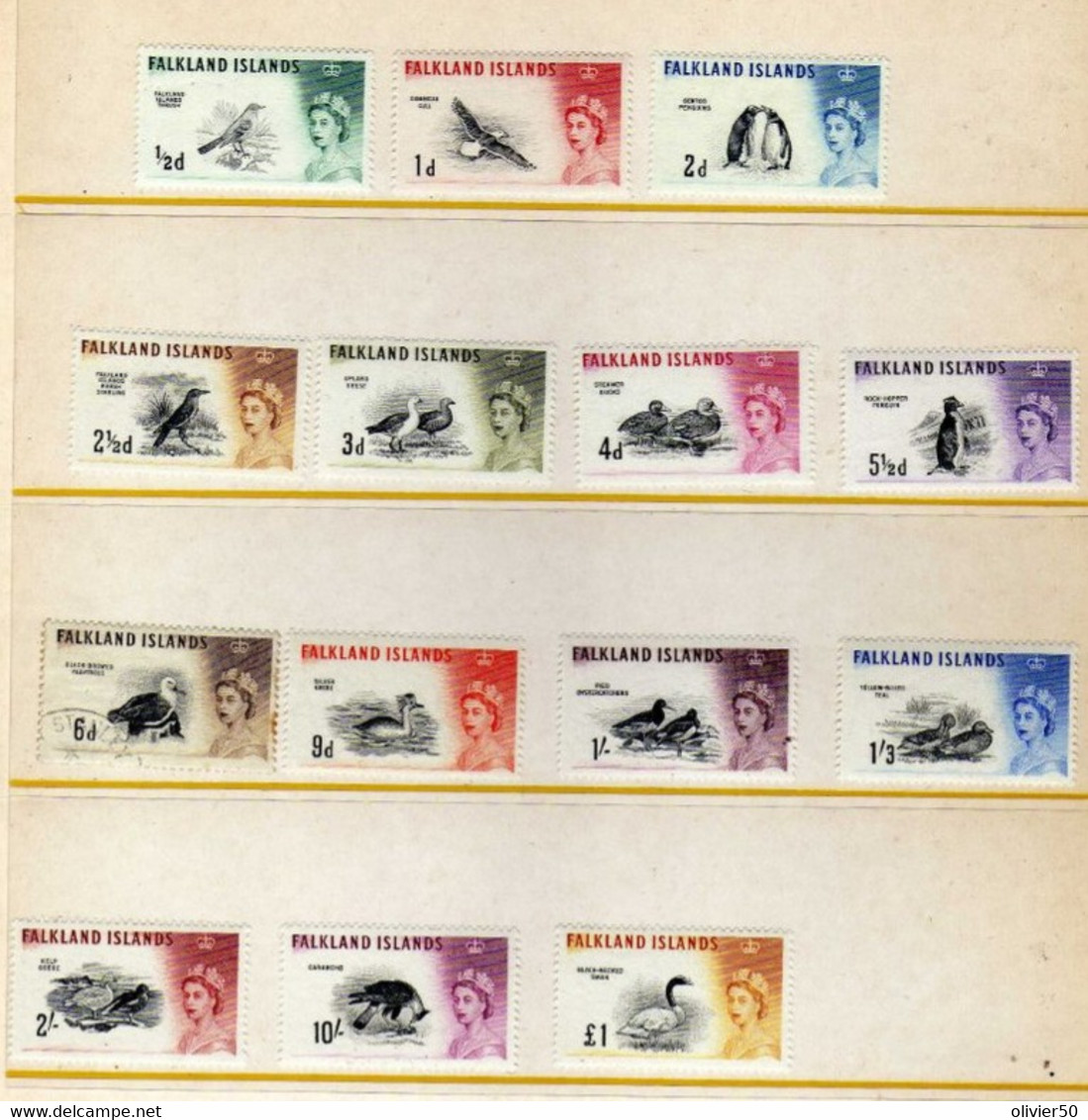 Falkland (1960-66) - Elizabeth II - Oiseaux -  Majorite Neufs** - Falklandeilanden