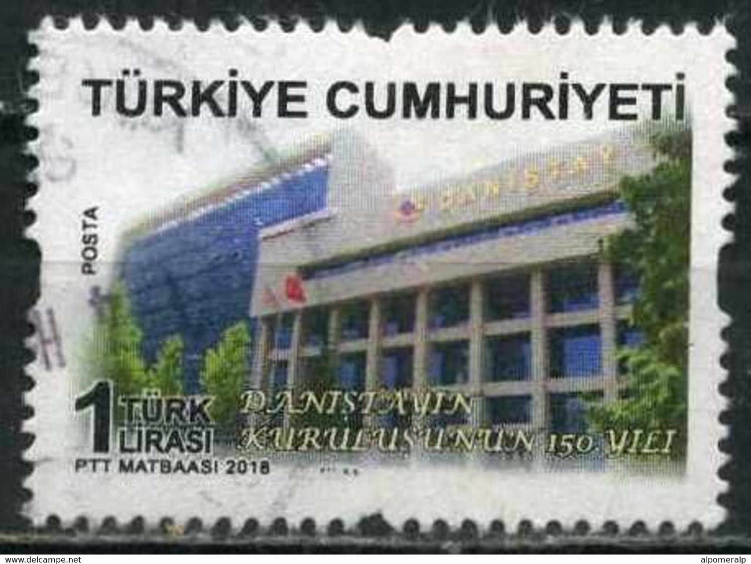 Türkiye 2018 Mi 4431 150th Anniversary Of The Council Of State | Government Building - Gebraucht