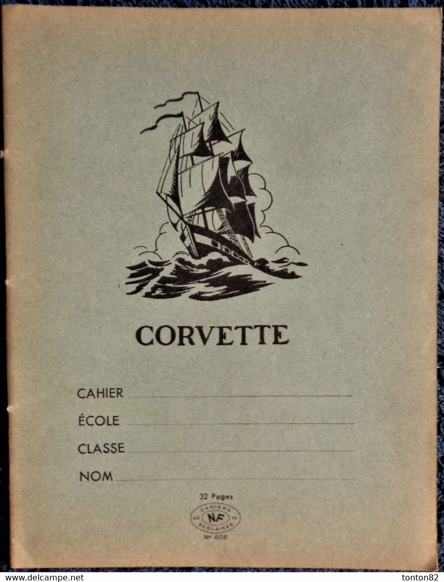 Cahier  - Corvette - 32 Pages . - Transportmiddelen