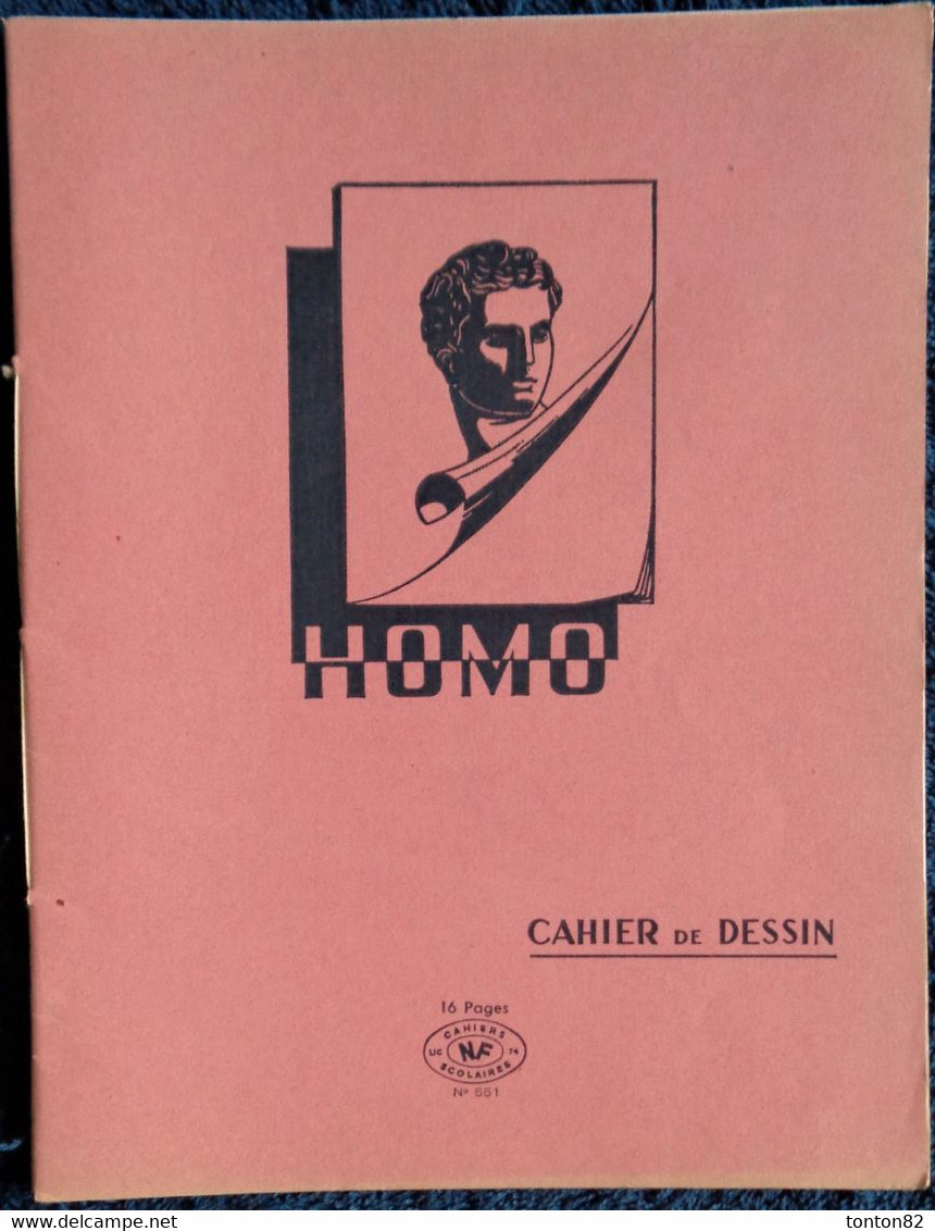 Cahier De DESSIN - HOMO - 16 Pages Rose . - Transporte