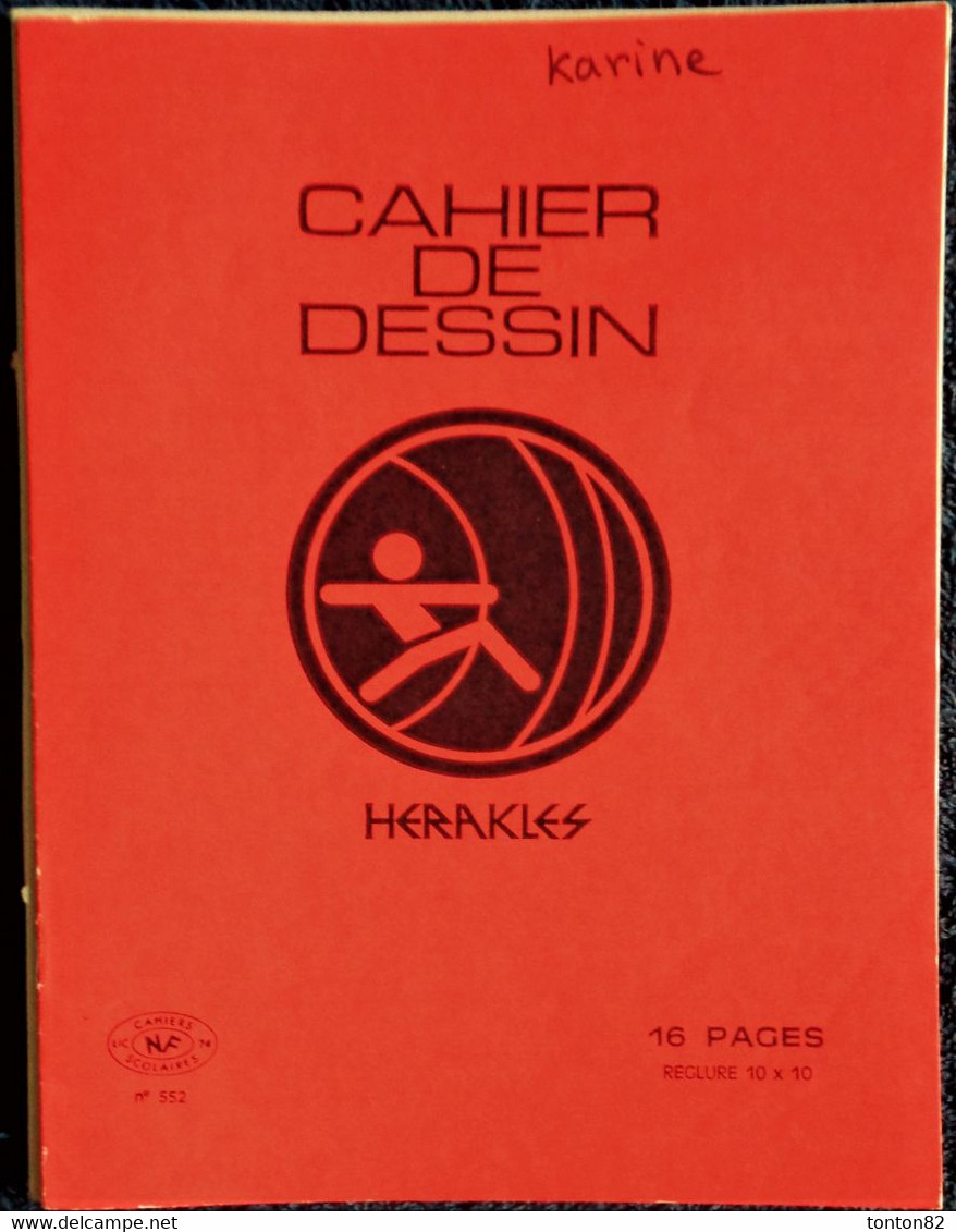 Cahier De DESSIN - Héraklès - 16 Pages Rouge . - Transports