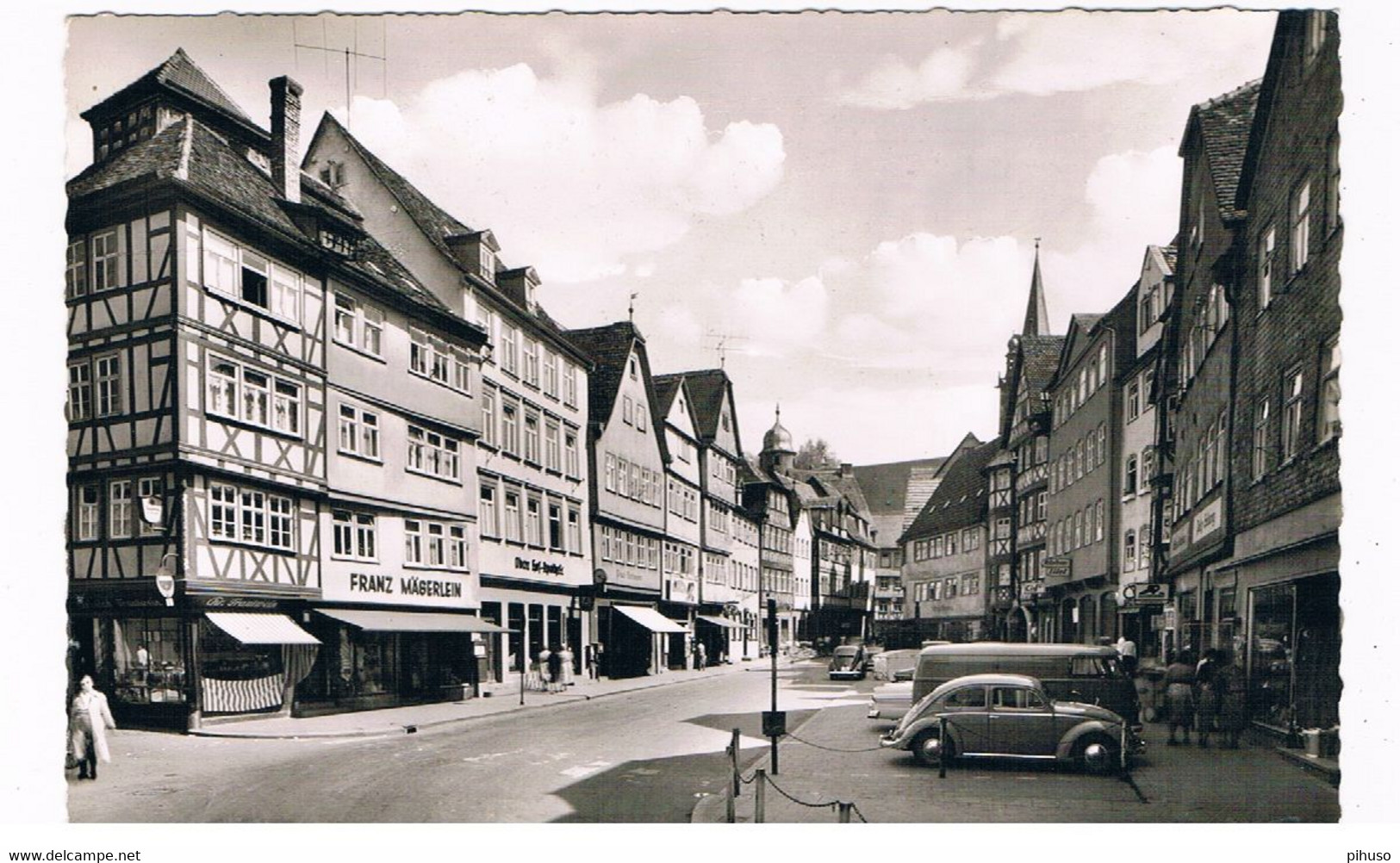 D-11405   WERTHEIM : Marktplatz ( Volkswagen Beetle, Käfer , Volkswagen T1)) - Wertheim