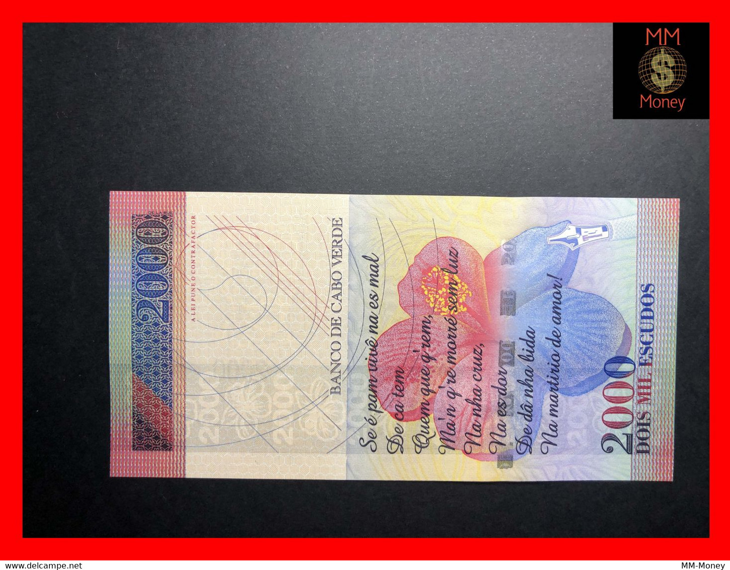 CAPE VERDE 2.000 2000 Escudos 1.7.1999  P. 66 UNC   [MM-Money] - Cape Verde