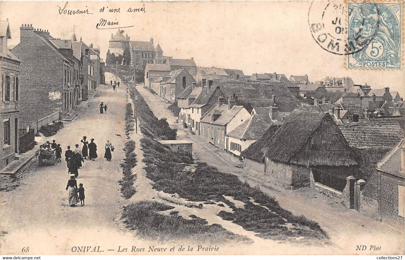 80-ONIVAL- LES RUES NEUVE ET DE LA PRAIRIE - Onival