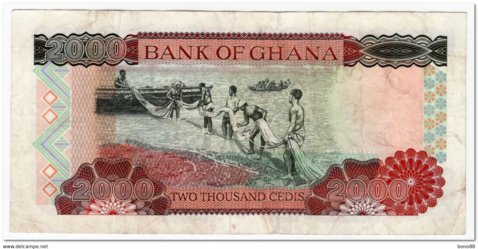 GHANA,2000 CEDIS,2003,P.33,VF - Ghana