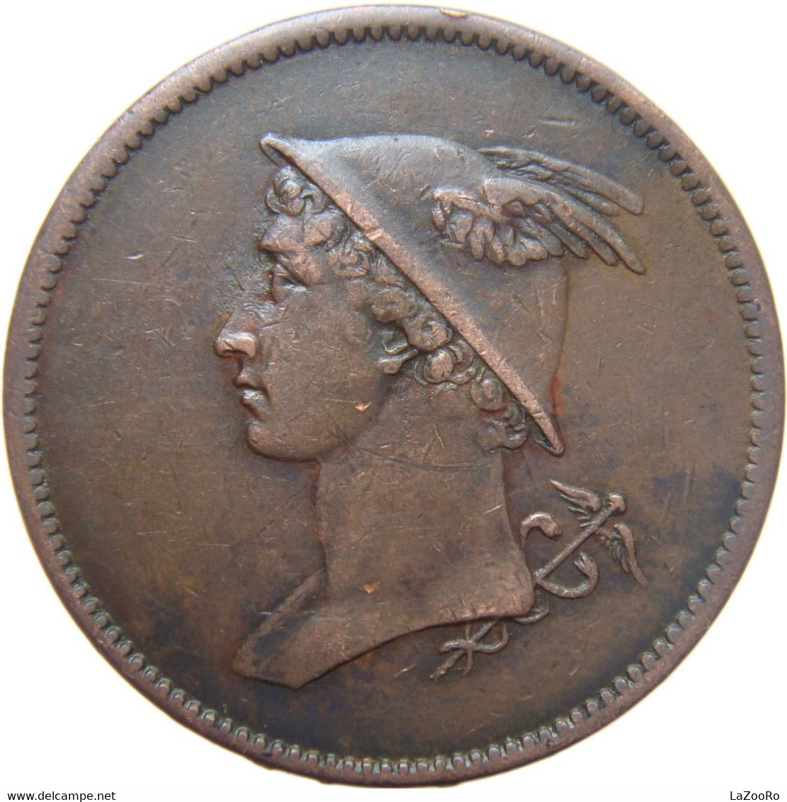 LaZooRo: Great Britain Mercury 1/2 Penny 1809/10 VF - Foreign Trade, Essays, Countermarks & Overstrikes