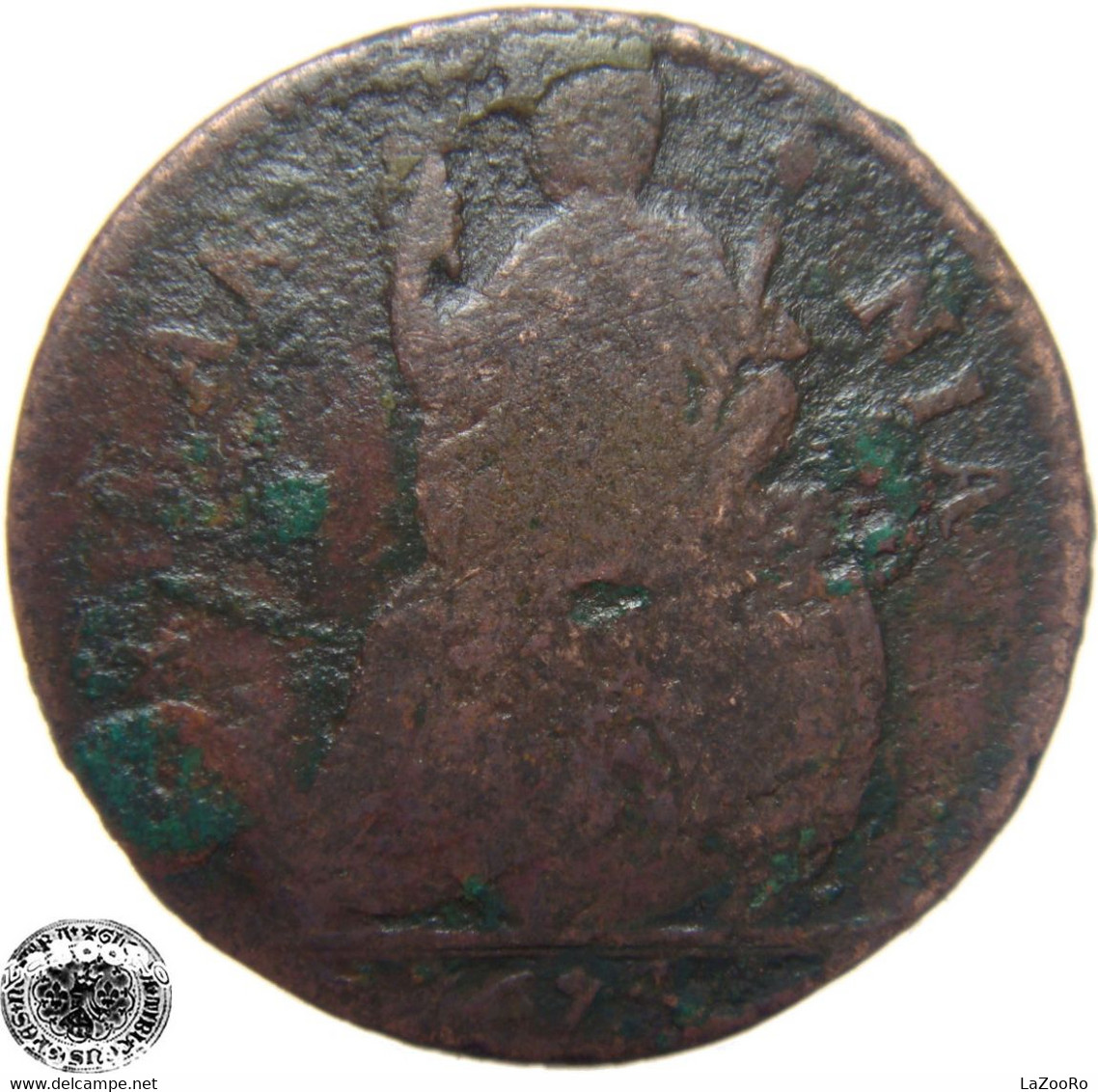 LaZooRo: Great Britain 1 Farthing 1674 VG - A. 1 Farthing