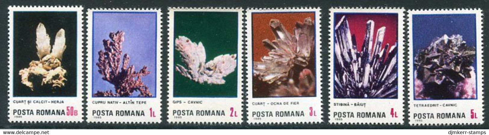 ROMANIA 1985 Minerals MNH / ** .  Michel 4202-07 - Nuovi