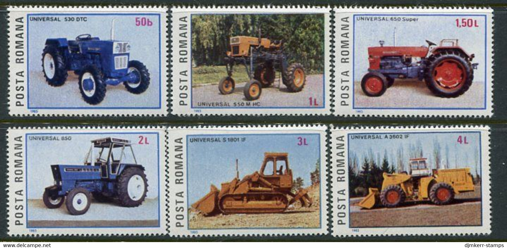 ROMANIA 1985 Tractors MNH / **  .  Michel 4179-84 - Nuovi