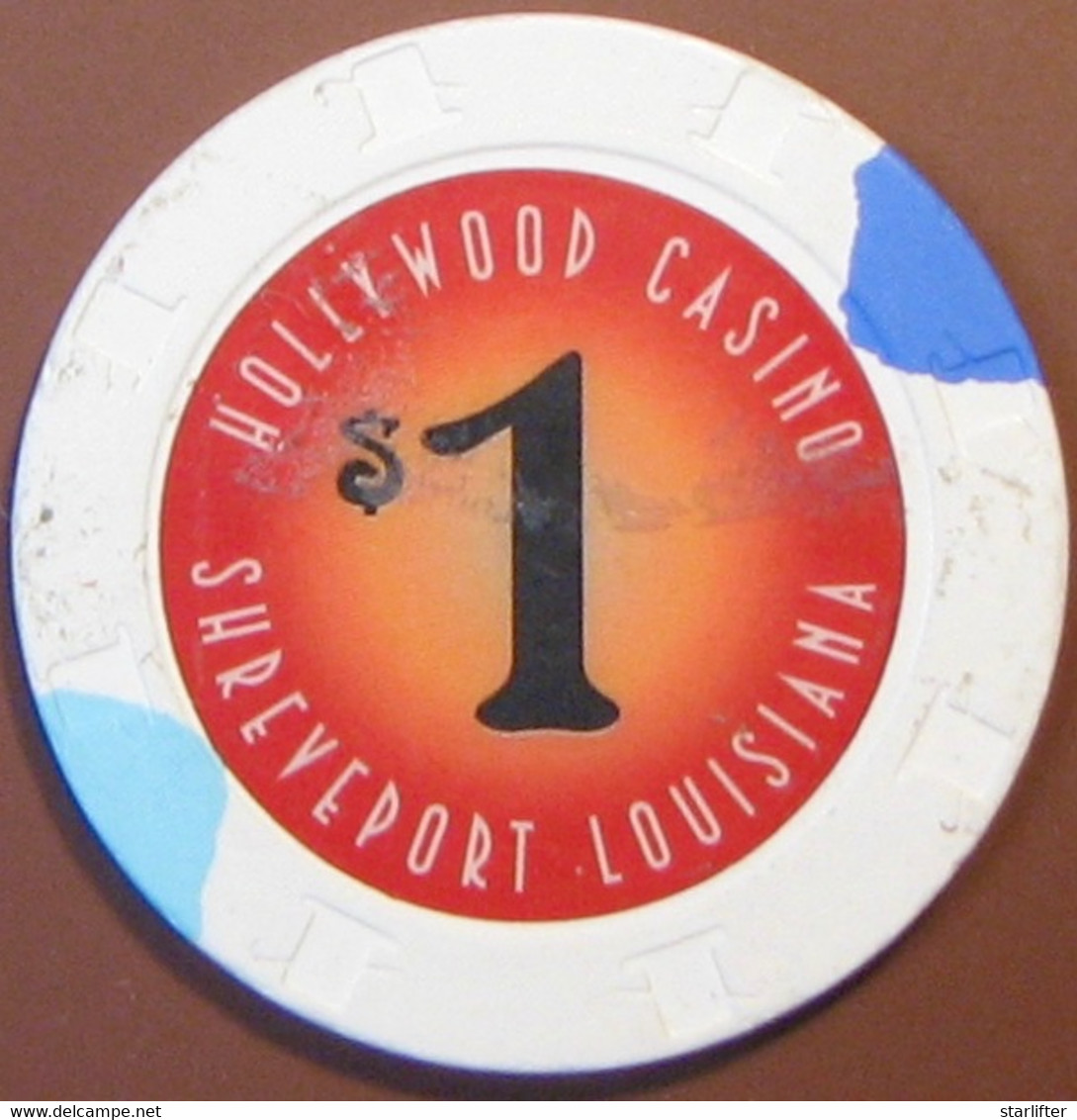 $1 Casino Chip. Hollywood, Shreveport, LA. V06. - Casino