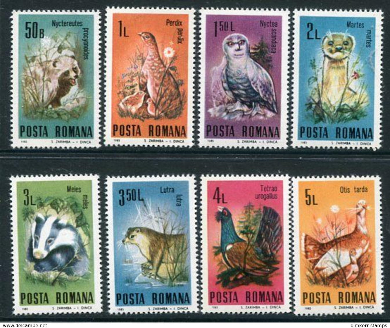 ROMANIA 1985 Protected Fauna MNH / **   .  Michel 4133-40 - Neufs