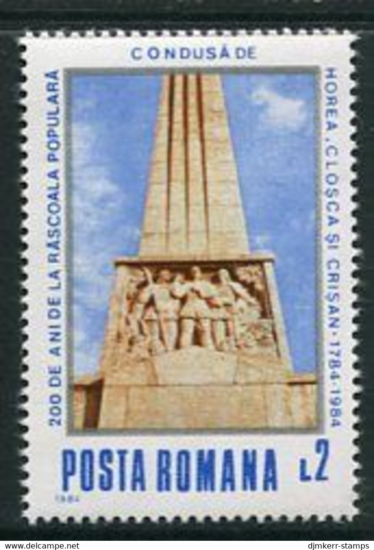 ROMANIA 1984 Bicentenary Of Risings MNH / **     Michel 4095 - Ongebruikt