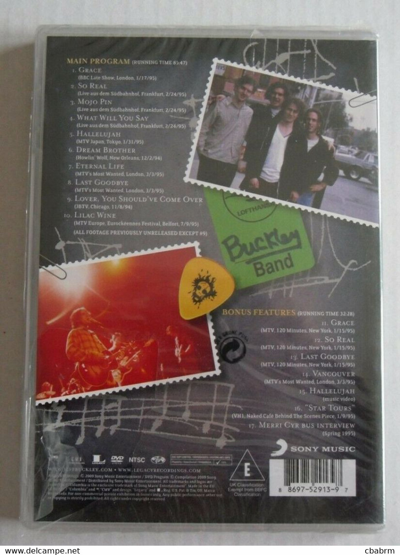 DVD JEFF BUCKLEY GRACE AROUND THE WORLD - Muziek DVD's