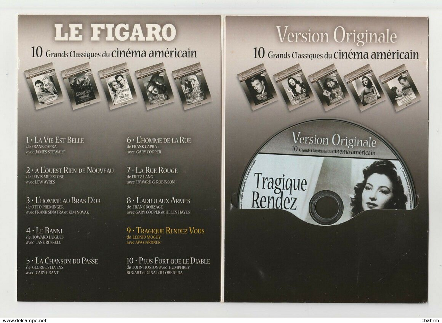DVD TRAGIQUE RENDEZ VOUS De LEONID MOGUY Avec AVA GARDNER GEORGE RAFT TOM CONWAY - Klassiker
