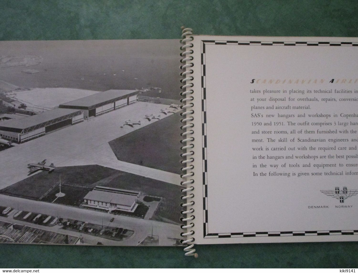 SCANDINAVIAN AIRLINES SYSTEM - Technical Facilities In The Airport Of Copenhagen (22 Pages) - Handbücher