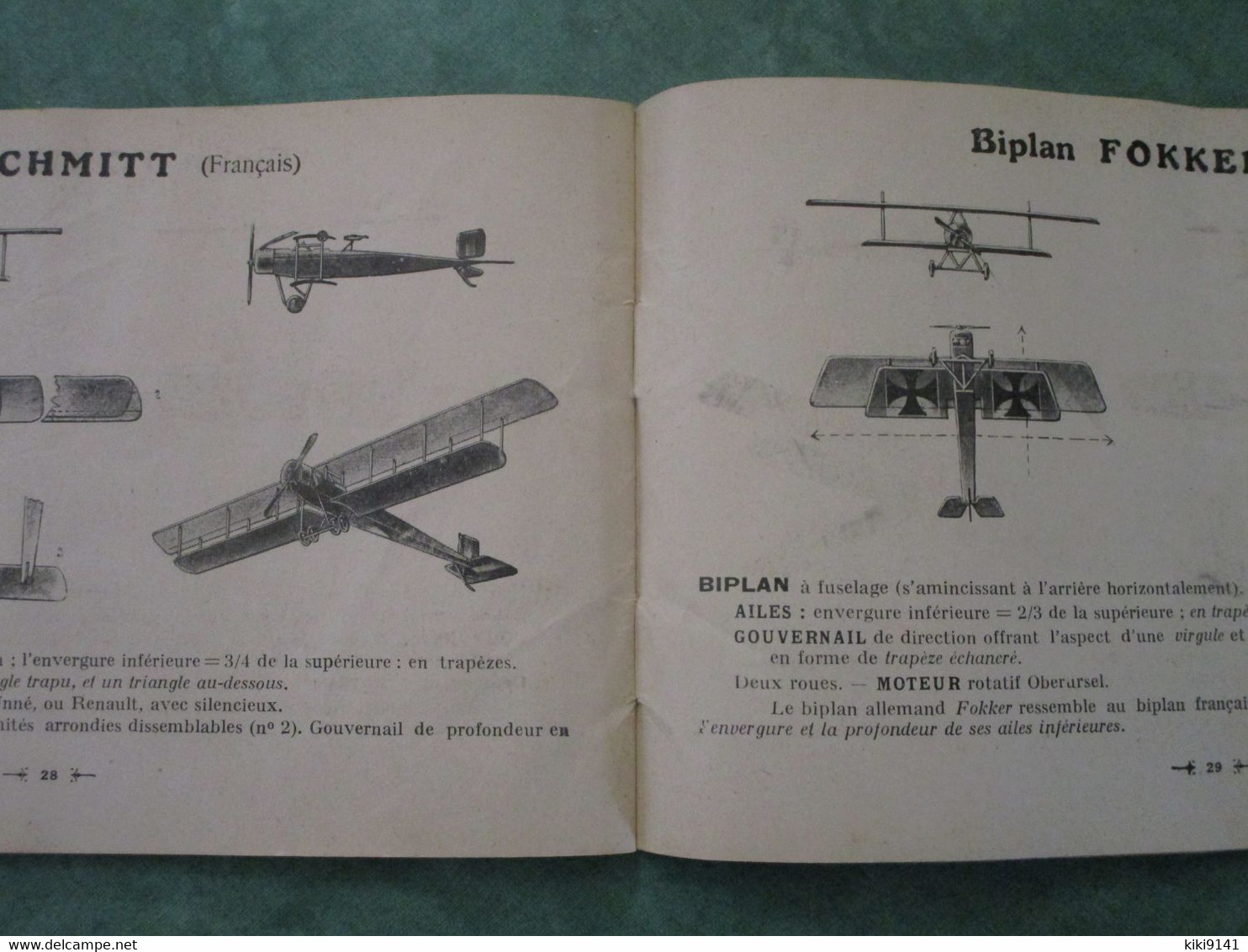 SILHOUETTES D'AVIONS Classées Par Analogie - Echelle 1/200ème (32 Pages Illustrées) - 1914-18