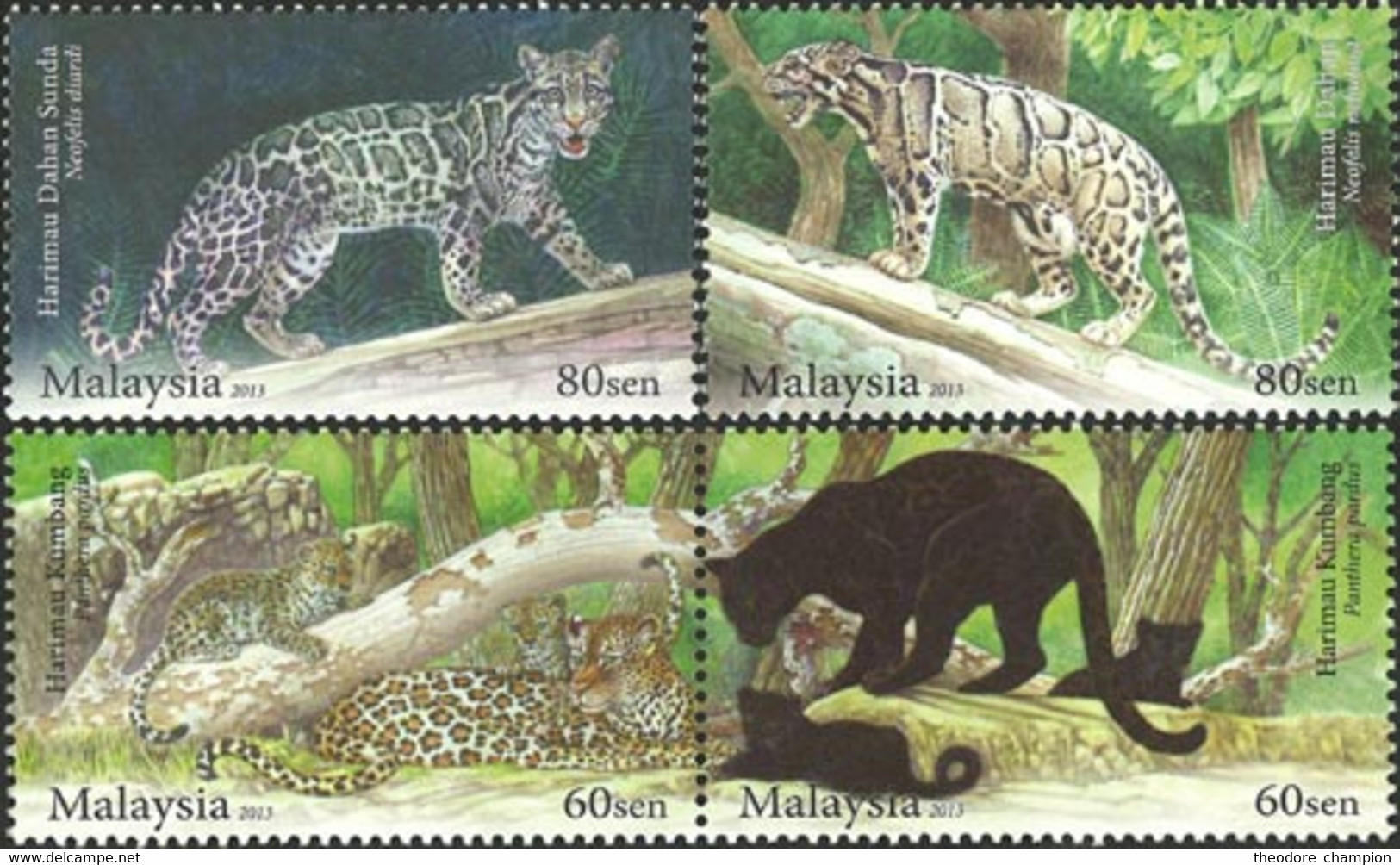 MALAISIE Faune/danger-Tigre 4v 2013 Neuf ** MNH - Malaysia (1964-...)