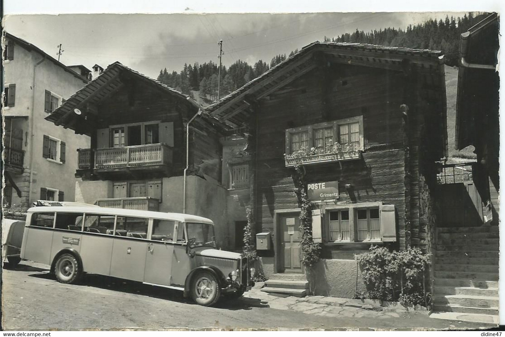 SUISSE - GRIMENTZ - Anniviers , La Poste ( Autocar ) - Anniviers