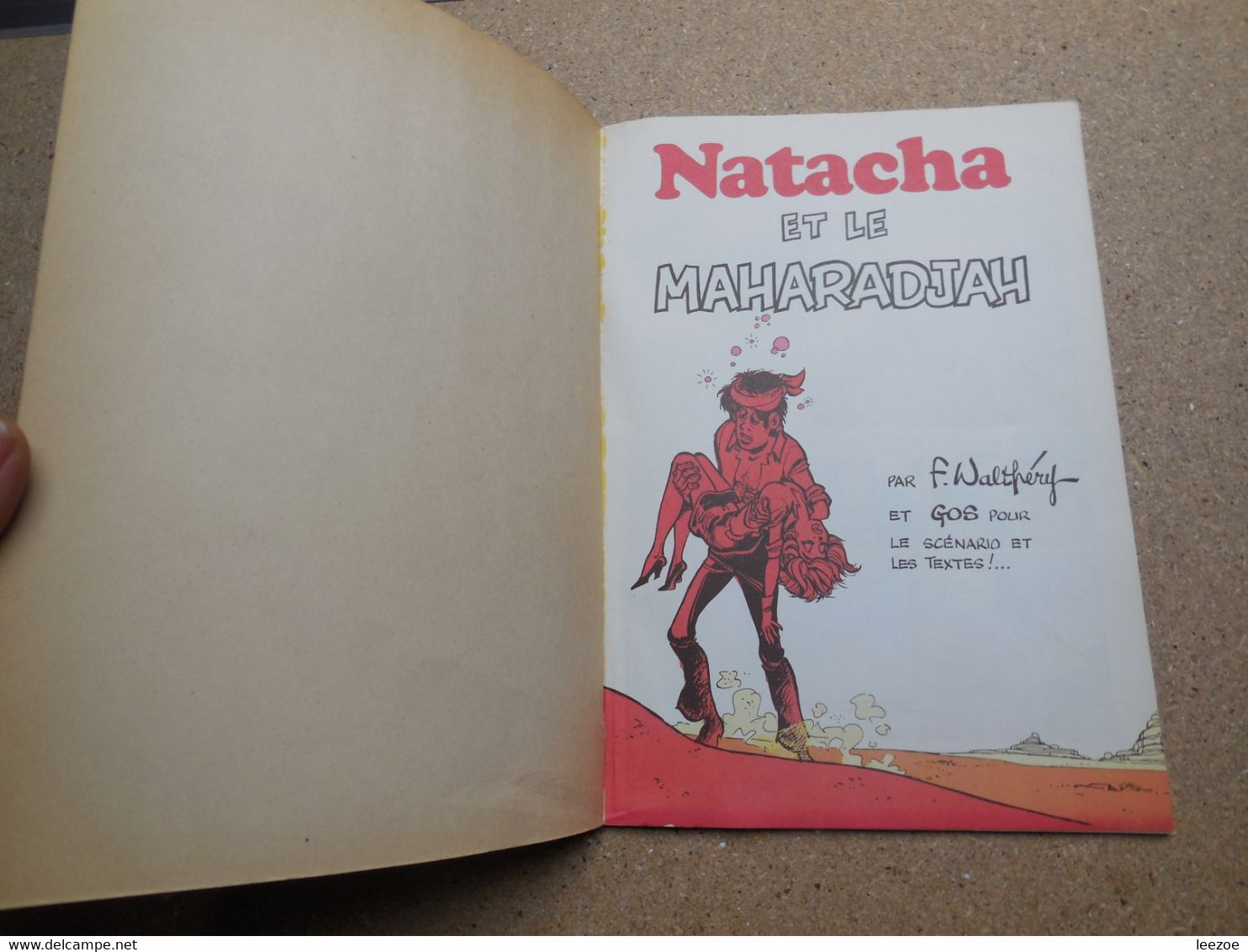 Natacha et le Maharadjah Une BD de Gos et François Walthéry  chez Dupuis - 1978