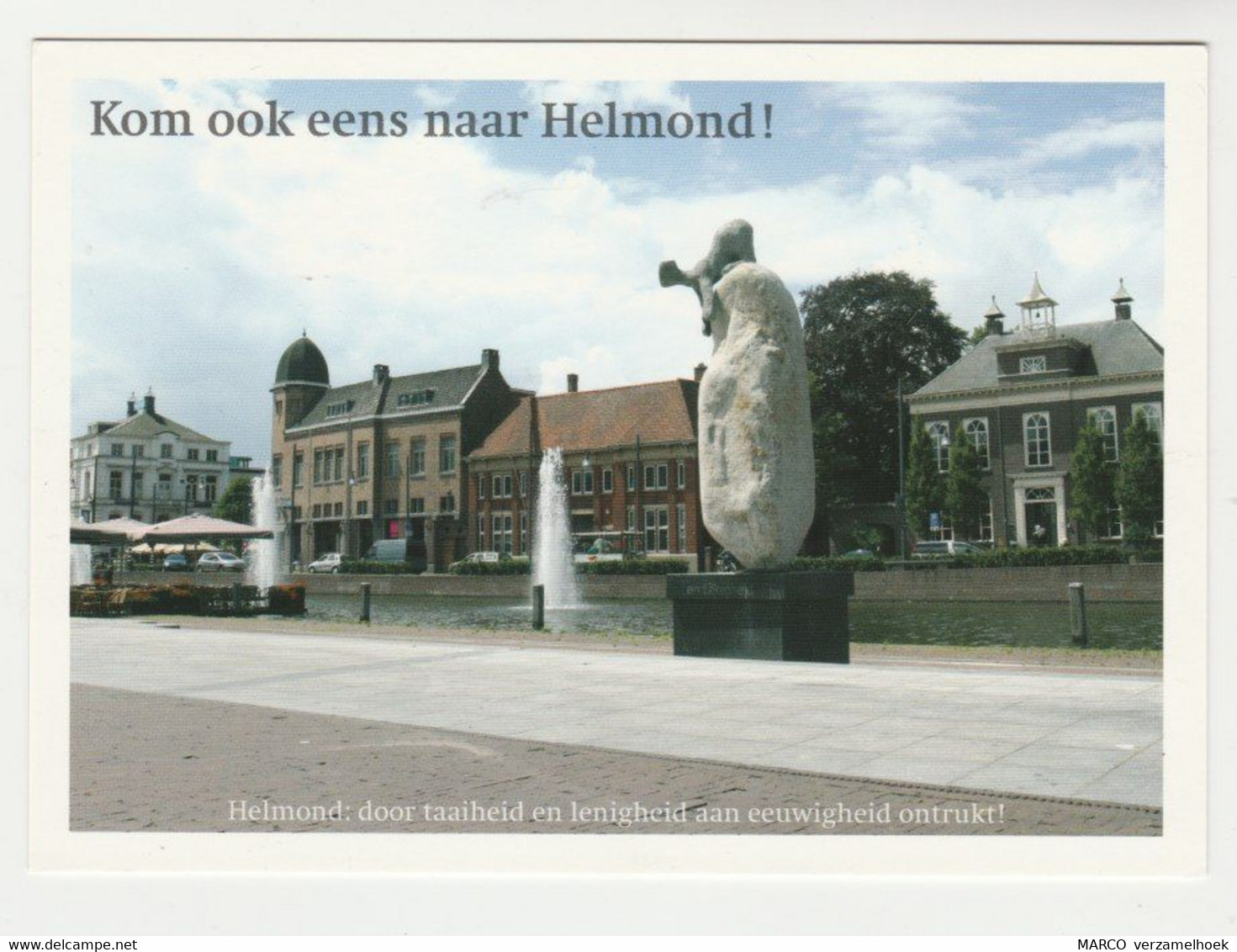 Postcard-ansichtkaart De Haven HELMOND Stadsdichter Bert Kuijpers - Helmond