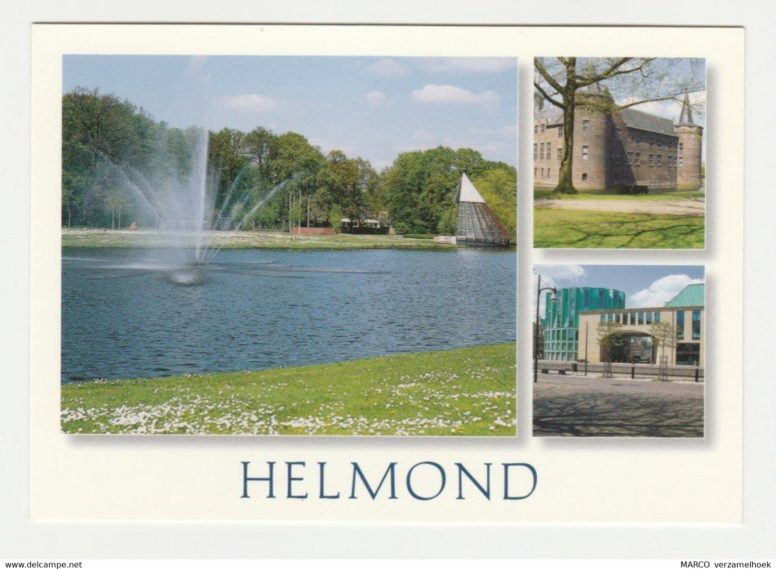 Postcard-ansichtkaart Stadswandelpark De Warande-kasteel-pathé HELMOND (NL) - Helmond
